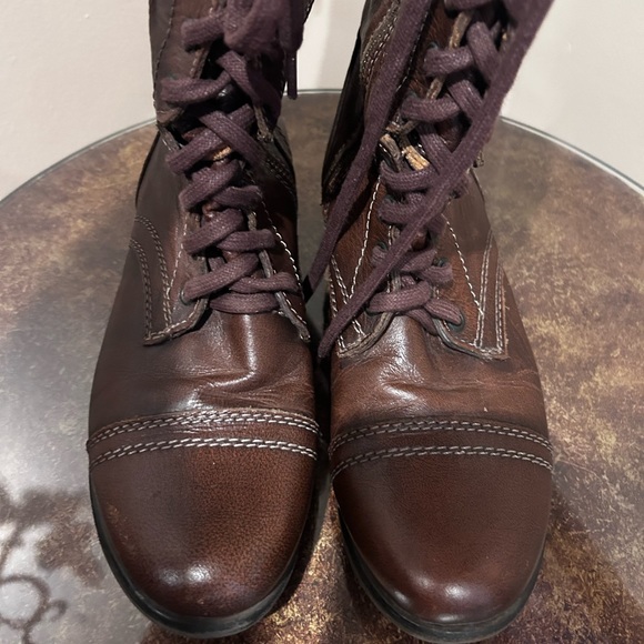Steve Madden Combat Boots in Brown - Picture 3 of 9